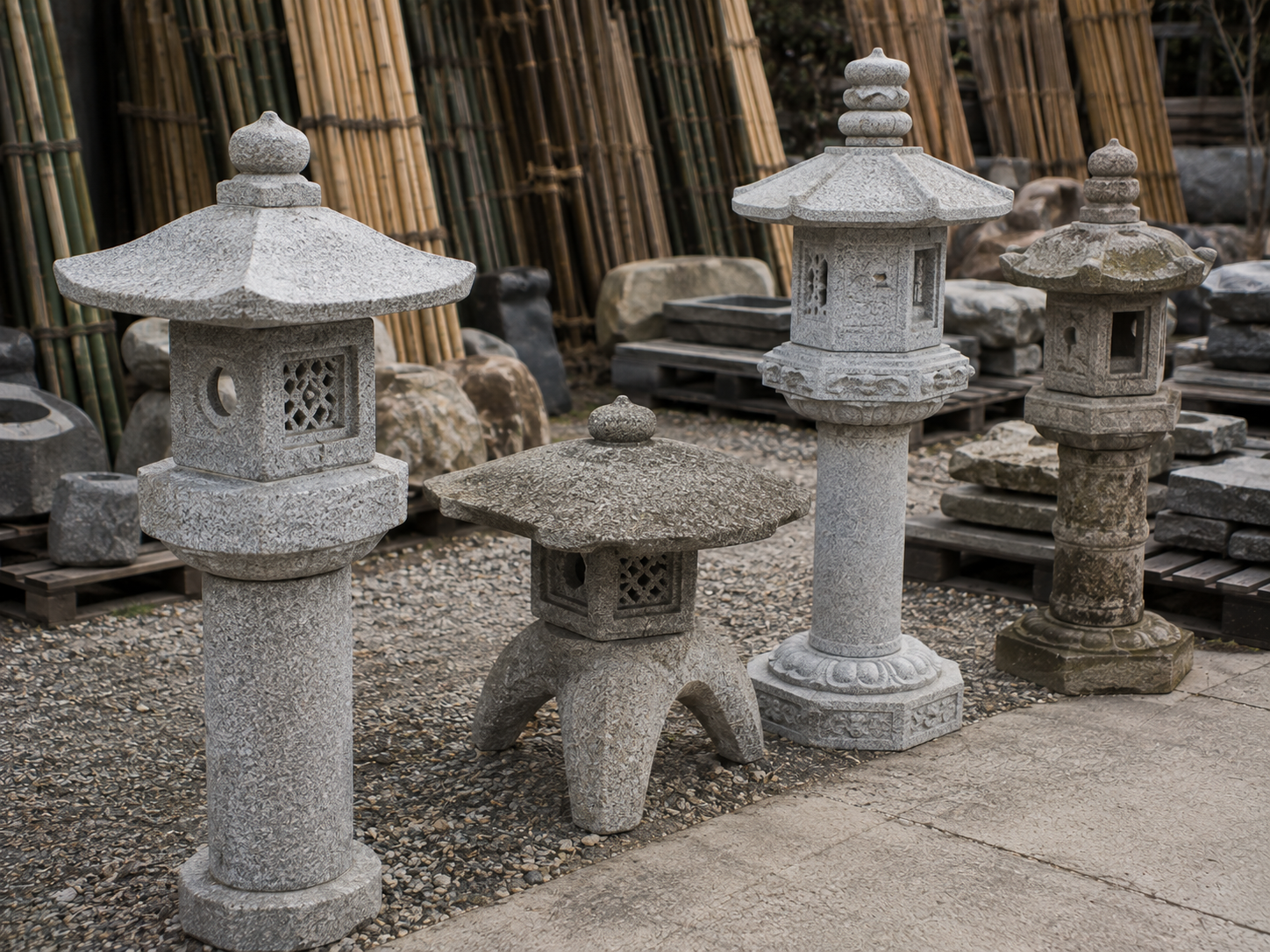 岡崎産・出雲産の燈籠
